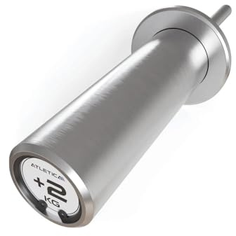 Atletica Weight Stack Pin, 15 cm, 50 mm Ø, 2 kg | Zum Erweitern des Gewichtsblocks, Rostfrei, Chrom-Beschichtung