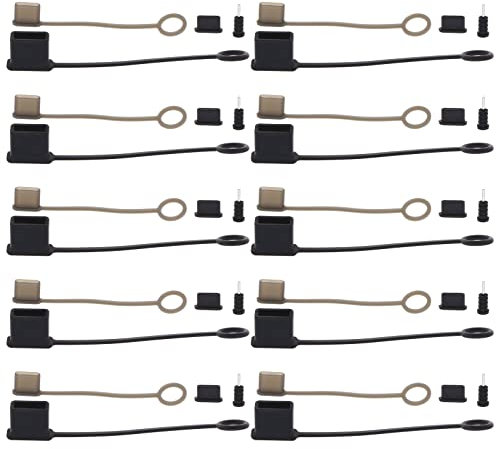 OTOTEC 10 Sets USB Port Plug Covers Set USB C Cable Cover + USB Port Protective Cover + USB C Dust Plugs Caps + Anti Dust Protectors for 3.5mm Headphone Jack Rubber