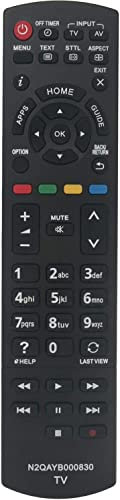Aurabeam Ersatz TV Fernbedienung kompatibel mit Panasonic TX-L55WTW60 Fernseher