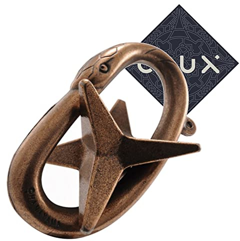 Hanayama Cast Star Puzzle – Level 3 von 6 – Mid Range – inklusive Crux Aufkleber