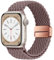 HITZEE Kompatibel mit Apple Watch Armband 49/46/45/44/42/41/40/38mm, Geflochten Band mit Magnetisch Schließe Entworfen für Apple Watch Ultra 2 Serie 10 9 8 7 SE 6 5 4 (38/40/41/42, Rauch Lila)
