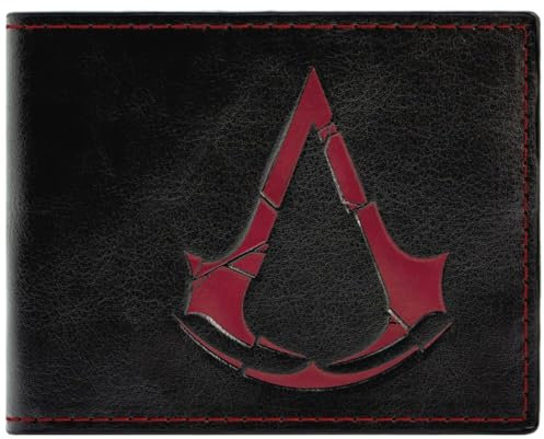 Liberation Assassin's Creed Rogue Templar Brotherhood Emblem Wallet Bi-Fold Coin Pocket & Card Holder, Black