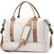 HPLQQ Weekender Reisetasche Damen Sporttasche 45x36x20 Easyjet Handgepäck Tasche Kliniktasche Travel Duffle Bag Schwimmtasche Trainingstasche mit Schuhfach für Flugzeug Reisen,E10-Beigebraun