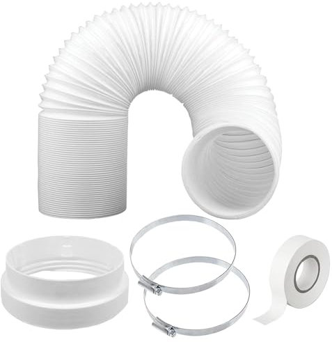 SPARES2GO Universal AC Venting Duct Hose Extension Kit for Air Con Conditioner (5 Inch, 6m)