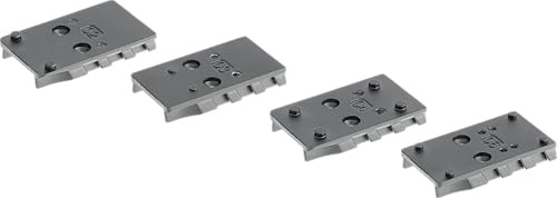 Umarex Adapter Plates, Set mit 4 Adapterplatten, für Walther PDP T4E/Airgun | Kompatibel mit Vortex, C-More, Leupold und Trijicon Footprints