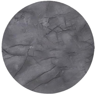 Lazy Susan - Vassoio girevole grande da 61 cm, per tavolo da cucina, in legno, con base girevole, colore grigio