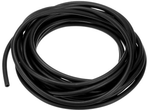 M METERXITY Lubricating Rubber Hose 3mm ID 5mm OD 16.4FT, Black | Rubber Tubing Pipe, for Irrigation, Garden, Outdoor and Small Equipment Use