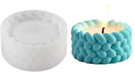 Morain Geflochtene Seilharz Silikonformen Epoxidharz Silikonformen Für Teelichthalter Sukkulenten Übertopf Blumentöpfe