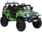 AIYAPLAY Kids Ride Age 3+ On Car, 12V Battery Powered Electric Truck with 4 Spring Suspension Wheels, Parental Remote Control, Music Horn LED Lights, Green