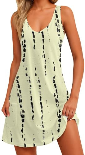 Robe Femme Chic Et Elegant Fluide Robe Cocktail Femme Robe Femme Enceinte Robe D Ete pour Femme Robe Ceremonie Femme Robe De Soirée Salopette Femme Ete Fluide Robe De Yellow 2XL