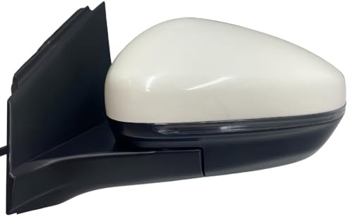 Spieg Außenspiegel Links Peugeot 3008, 5008 | Citroen C5 Aircross A 2017-2024 Elektrisch Einklappbar, Umfeldbeleuchtung, Blinklicht, Weißes Material, 9+2 PIN