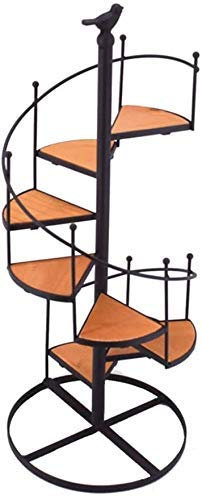 KWMAEEUID Multifunktionaler Blumenständer aus Schmiedeeisen für den Schreibtisch, 8-stufiger Wendeltreppen-Pflanzenständer, Dekorationshalter, 57 cm (H) RDZ