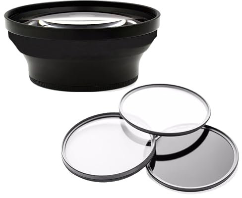 0.4X High Definition Super Wide Angle Lens w/Macro Compatible with Sony Cyber-Shot DSC-RX10 IV + 3 Piece Filter Kit