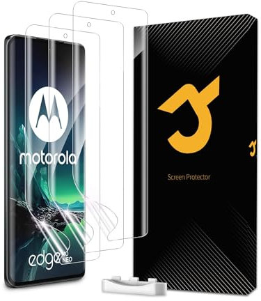 3+1 Pezzi Pellicola Protettiva per Motorola Edge 40 Neo/Edge 40 5G, Pellicola Flessibile EPU, Senza Bolle, Anti-Impronte, Anti-Graffio, Strumento di facile installazione incluso