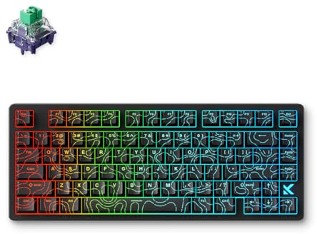 MCHOSE Jet 75 Hall-Effekt Rapid Trigger Mechanische Gaming-Tastatur, 75 % Magnetschalter, einstellbare Betätigung, 8 K Hz, RGB-Hot-Swap-Tastatur, kabelgebunden, hyperschnelle Tastatur, schwarz
