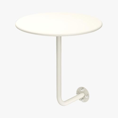 NZBZTUKUWP Wall Mounted Coffee Shop Small Round Table, Wall Mounted Table, Wall Mounted Coffee Table, Multiple Colors(White)