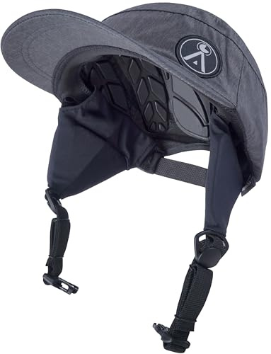 A Vebodi Indo Surf Helmet Hat. Watersports Helmet. Low Profile Water Helmet - Mens & Womens Surfing Helmets. Tom Carrol Approved. Wakeboard, Kayak, Sailing. (Cap with Ear Protection)