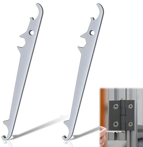 HAPPOW 2 Stück Fenster Einstellschlüssel für AUBI, Ecklagerschlüssel ES001 | Window Adjustment Key Set, Einstellschlüssel Fenster aus Verchromter Stahl, verstellschlüssel für AUBI EB001/EB330