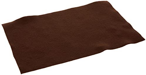 folia 520485 - Bastelfilz, mit feiner Wollqualität, 10 Blatt, 150 g/qm, 20 x 30 cm, schokobraun, klebefleckenfreie Verarbeitung - ideal für vielfältige Bastelarbeiten