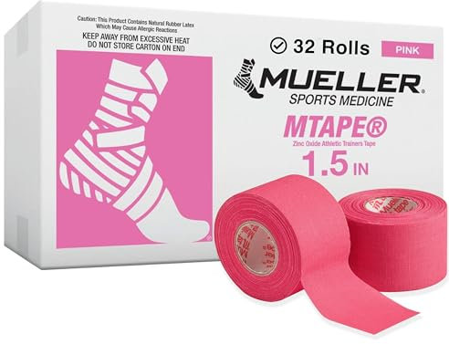 Mueller M-Tape, Sporttape, 3.8cm x 9.1m, pink, 32 Rollen