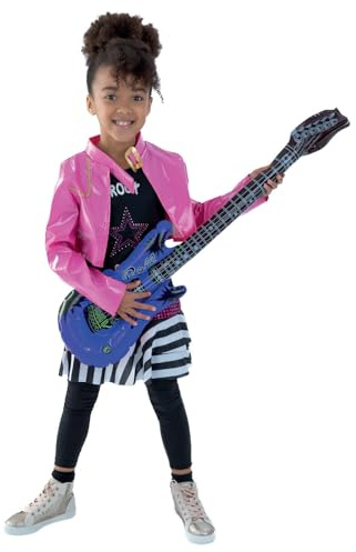 Rockstar Glam Mädchenkostüm Oberteil und Jacke, Large