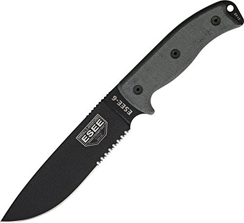 ESEE ES6SKOBK Fissa Lama Messer, Unisex, Erwachsene, Schwarz, Einheitsgröße