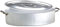 Agnelli ALMA12640 Cacerola ovalada con tapa y 2 asas de acero inoxidable, aluminio profesional 3 mm, 40 x 28 cm