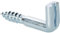 HOOKS - SLOTTED SQUARE HOOKS 40 mm x 4.5 mm - HEAVY DUTY zinc plated HANGER HOOKS - PACK OF 8 - Use For - Stable Hooks, Tack Room Hooks, Cupboard Hooks, Garage Hooks, Shed Hooks, Garden Hooks, Vine Hooks, Ironmongery Hooks, Tool Hanging Hooks, Toy Hooks, Door Hooks, Key Hooks, Coat Hooks, BBQ Hooks, Hanger Hooks, Mirror Hooks, Picture Hooks, Canvas Hooks, Signage Hooks, Retail Hooks, Display Hooks
