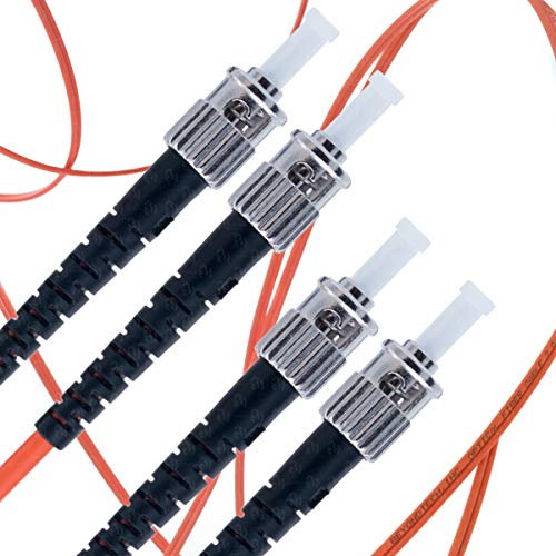BEYONDTECH LWL Patchkabel ST ST OM1 - Glasfaser Multimode Duplex (20 Meter) UPC/UPC - 62.5/125 (LSZH)