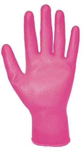 Portwest A120 – Guante Poliuretano palma, Size: Large, rosa, 1
