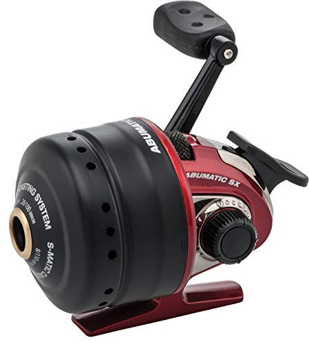 Abu Garcia Max STX Spincast Angelrolle, unisex - Erwachsene, 1365374, Rot, Schwarz, Boxed