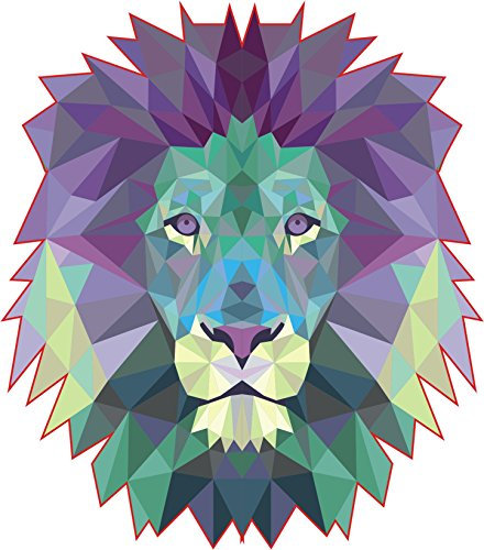 1 x Aufkleber King Of The Jungle Lion Leone Leon Löwe Sticker Beast Bestie Fun