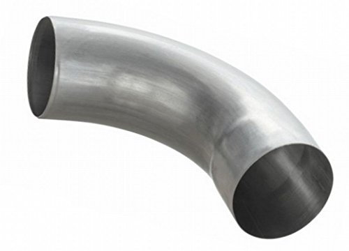Dachrinnen & Zubehör Titanzink Rohrbogen 60° Titanzink - 60, 76, 80, 87 und 100 mm (87 mm) - Silber - 100 cm - Stumpf geschweißt, gemufft und eingezogen