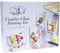 House Of Crafts Creative Glass Painting, Single Craft Kit Set, Multicoloured, Includes Candle Glass x 4, Gold Peel-Off Outlines, Glass Paints x 5 Colours, Artist’s Brush, Instructions