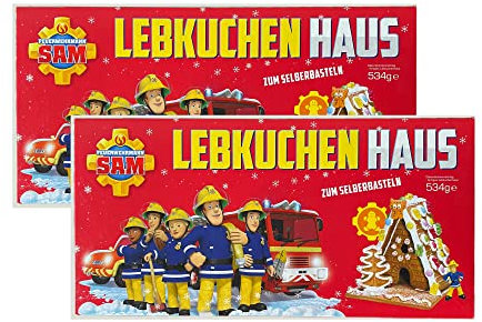 Feuerwehrmann Sam Lebkuchenhaus, 2er Pack (2 x 499 g)