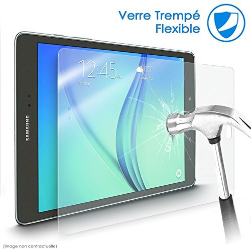 KARYLAX - Protection d'écran en Verre Fléxible, Dureté 9H, Anti-Rayures, Film Protecteur pour Tablette Samsung Galaxy Tab 4 SM-T530 10,1 pouces