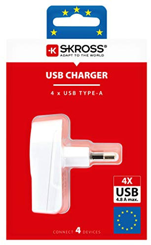 Skross Euro - USB Ladegerät One Size Weiß