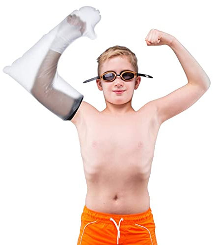 Gipsschutz Wasserdicht Arm Kind, Verbandschutz Wasserdicht Kinder für Hand Duschschutz Arm Gips Duschhülle Duschüberzug für Dusche, Baden mit Gips, Verband oder Wunde, Armprotektor für Gipsverbände