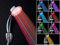 Duschbrause Duschkopf Kunststoff Silber LED-Beleuchtung Bunt Rainbow