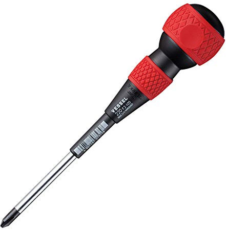 VESSEL Ball Grip Screwdriver +2x100 (4) No.220 220P2100