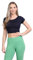 janisramone® Women's Plain Stretchy Vest Tee Mini Crop Top - Chic Cap Sleeve, Y2k Top Summer Style, Ideal Crop Tops for Women for Casual and Gym Wear Navy