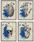 Insire Anatomy Art Vintage Anatomie Wandkunst Totenkopf Wandkunst – Set von 4 (20.3x25.4 cm) Medizinische Poster, Krankenschwester Büro Dekor, Schädel Poster – ungerahmt