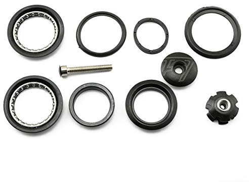 Pro Bamboo Kitchen Fahrrad-Headset, 44 mm, Kugellager-Set mit Muttern und Unterlegscheiben, für 44 mm ID Mountainbike-Rahmen, Steuerrohr