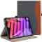 ZtotopCases Coque pour iPad Mini 6 2021 8.3 Pouces, Étui Folio Business en Cuir PU Premium pour iPad Mini 6ème Génération 2021 avec Réveil/Veille Automatique, Poche à Dossier, Denim Noir