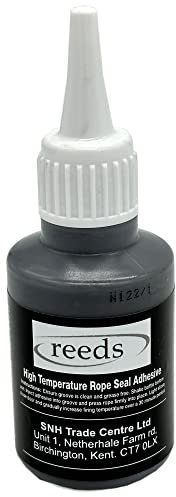 Heat Resistant Stove Rope Glue Adhesive in Black 30ml Tube