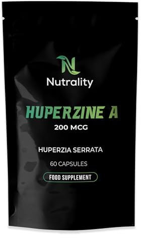 Nutrality Huperzine A Supplement | Huperzia Serrata | Vegan | 60 Capsules | Memory Supplement for Brain Health | Boosts Cognitive Function | Enhances Focus, Clarity & Mental Alertness