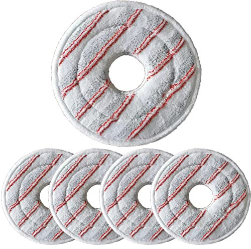 5 Pack Mop Pads Microfibre Steam Cloth Refill for Vileda for O-Cedar Spin & Clean Flat Floor Sticky Mop Head Accessories
