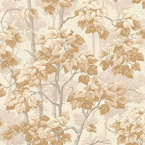 Belgravia Decor Giorgio Tree Beige Wallpaper GB8116 - Italian Vinyl