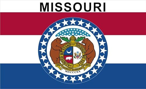 2 x Missouri Magnets for Fridge 6 x 3.5 cm