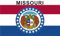 2 x Missouri Magnets for Fridge 6 x 3.5 cm